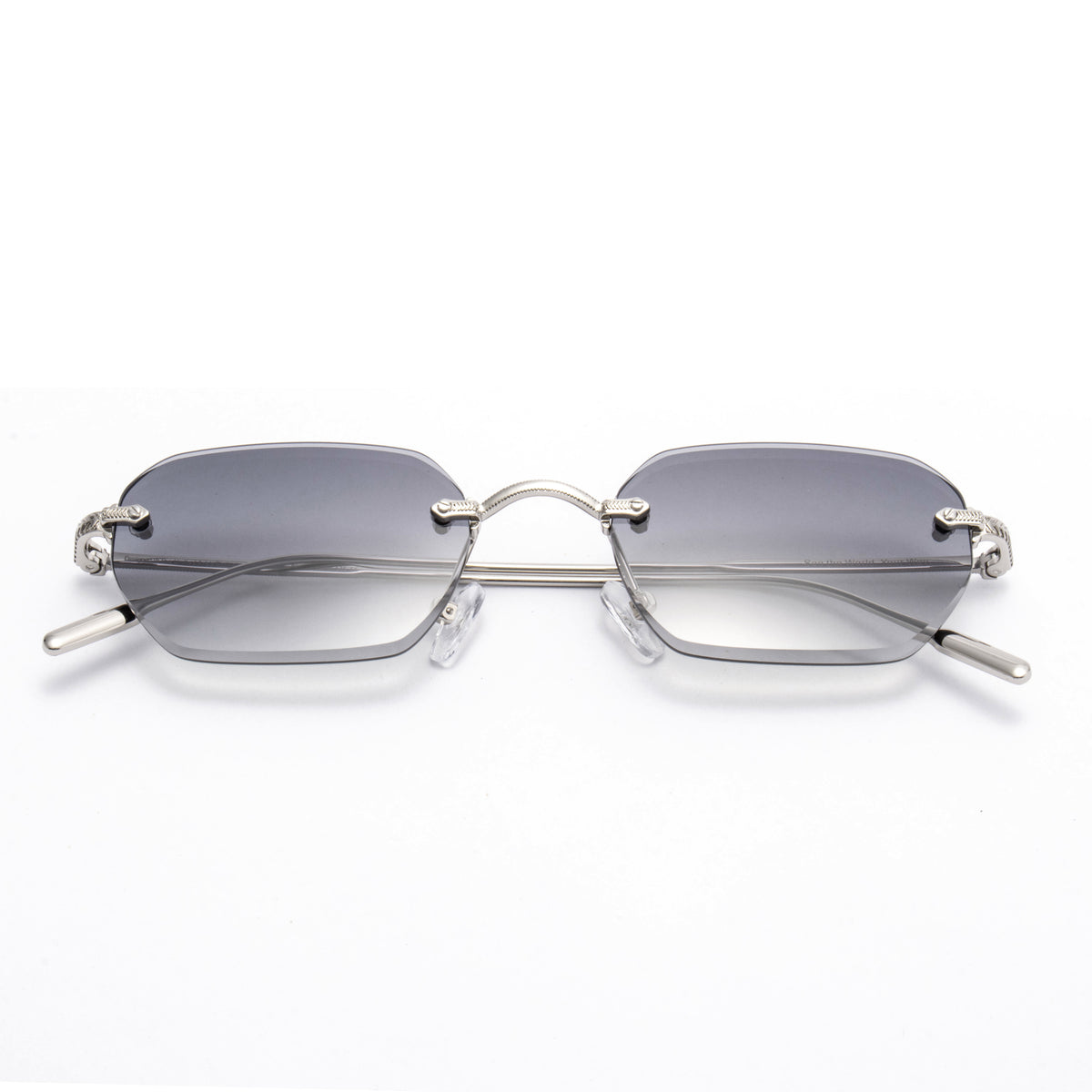 KAUS 01 sunglasses in Silver / Smoke Gradient, image 2 of 8