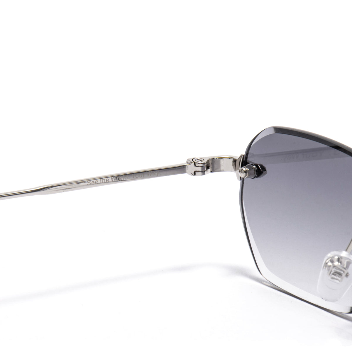 KAUS 01 sunglasses in Silver / Smoke Gradient, image 3 of 8