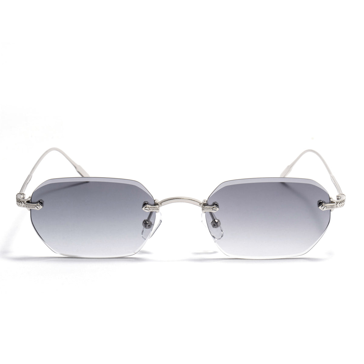 KAUS 01 sunglasses in Silver / Smoke Gradient, image 1 of 8