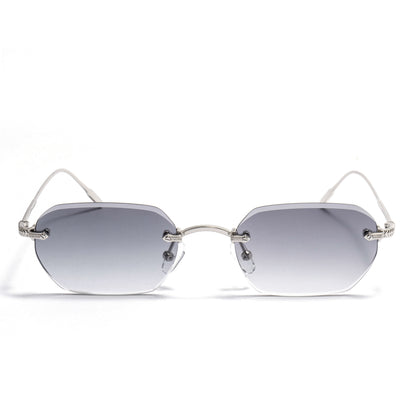 KAUS 01 sunglasses in Silver / Smoke Gradient, image 1 of 8