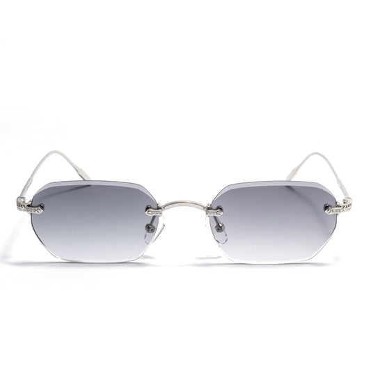 KAUS 01 sunglasses in Silver / Smoke Gradient, image 1 of 8