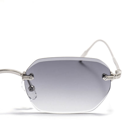 KAUS 01 sunglasses in Silver / Smoke Gradient, image 5 of 8