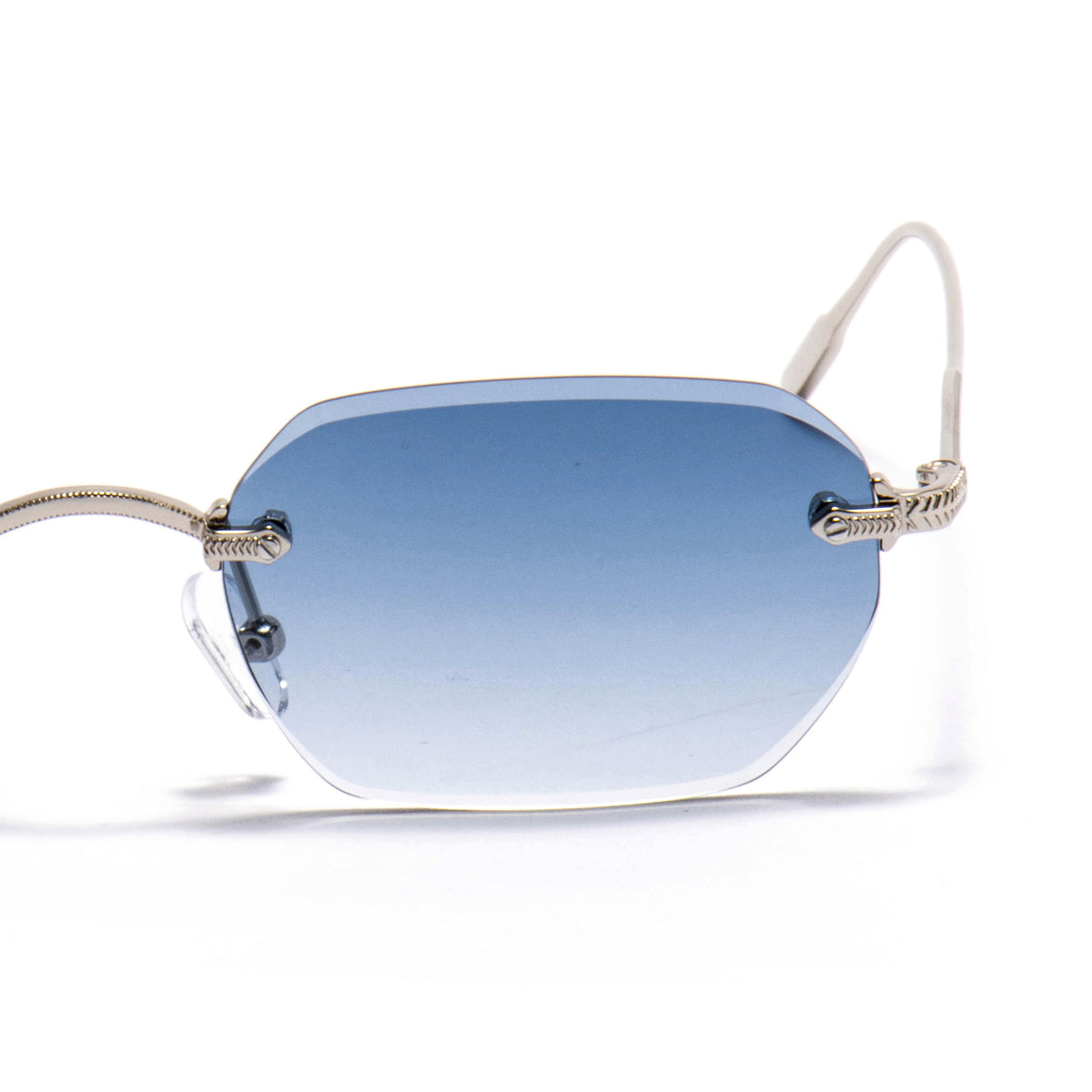 KAUS 01 sunglasses in Silver / Blue Gradient, image 8 of 8