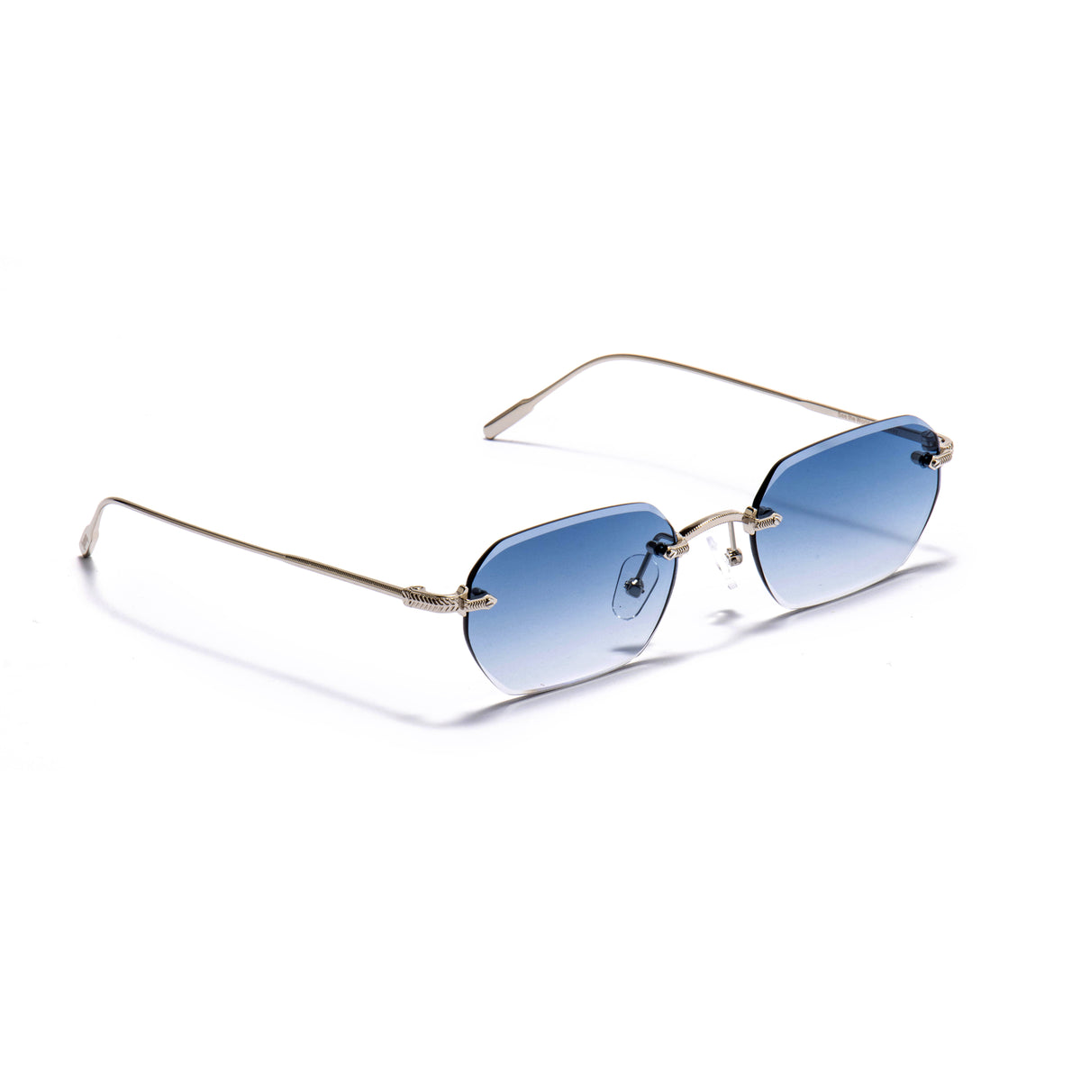KAUS 01 sunglasses in Silver / Blue Gradient, image 2 of 8