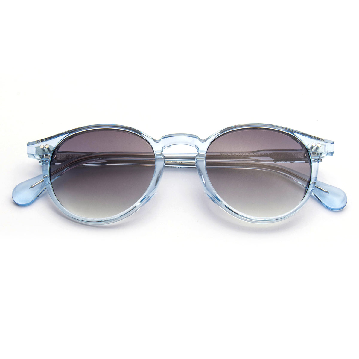 VEGA 01 sunglasses in Ice Blue / Smoke Gradient, image 3 of 8