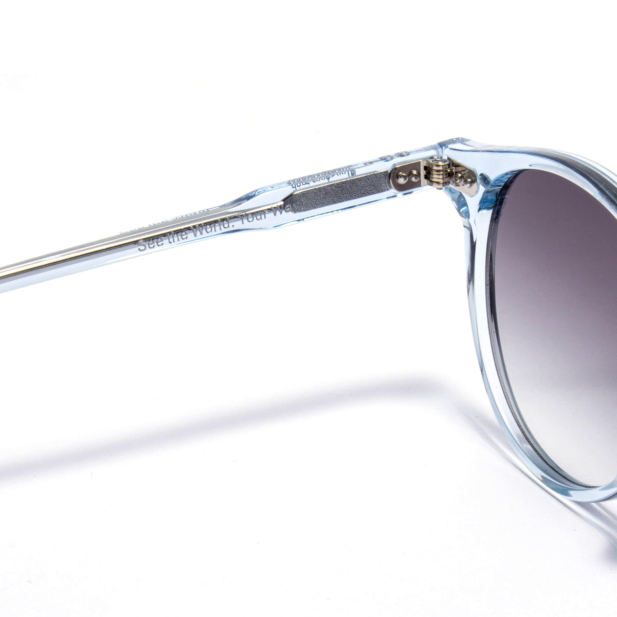 VEGA 01 sunglasses in Ice Blue / Smoke Gradient, image 4 of 8