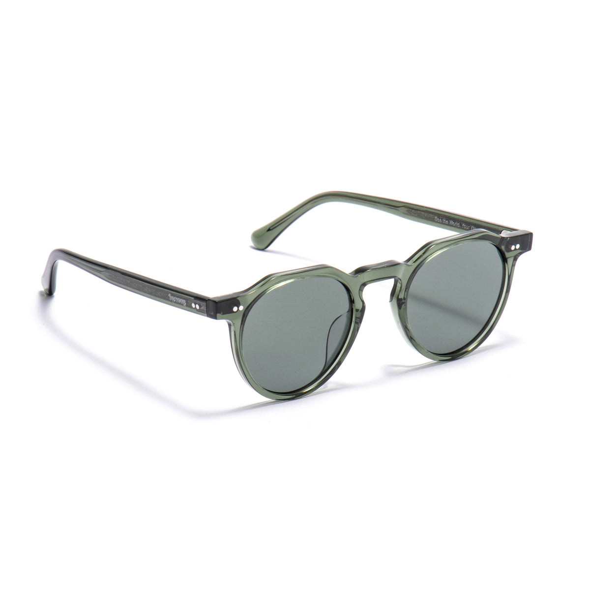 MIZAR 01 sunglasses in Olive Crystal / Green Smoke, image 5 of 8