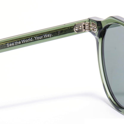 MIZAR 01 sunglasses in Olive Crystal / Green Smoke, image 7 of 8