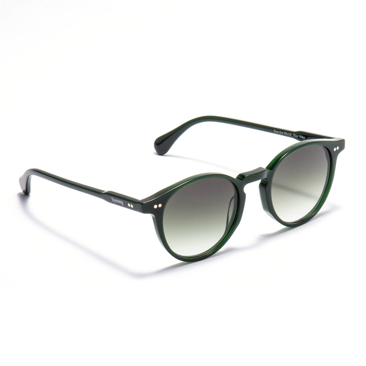 VEGA 01 sunglasses in Forest Green / Smoke Gradient, image 2 of 8