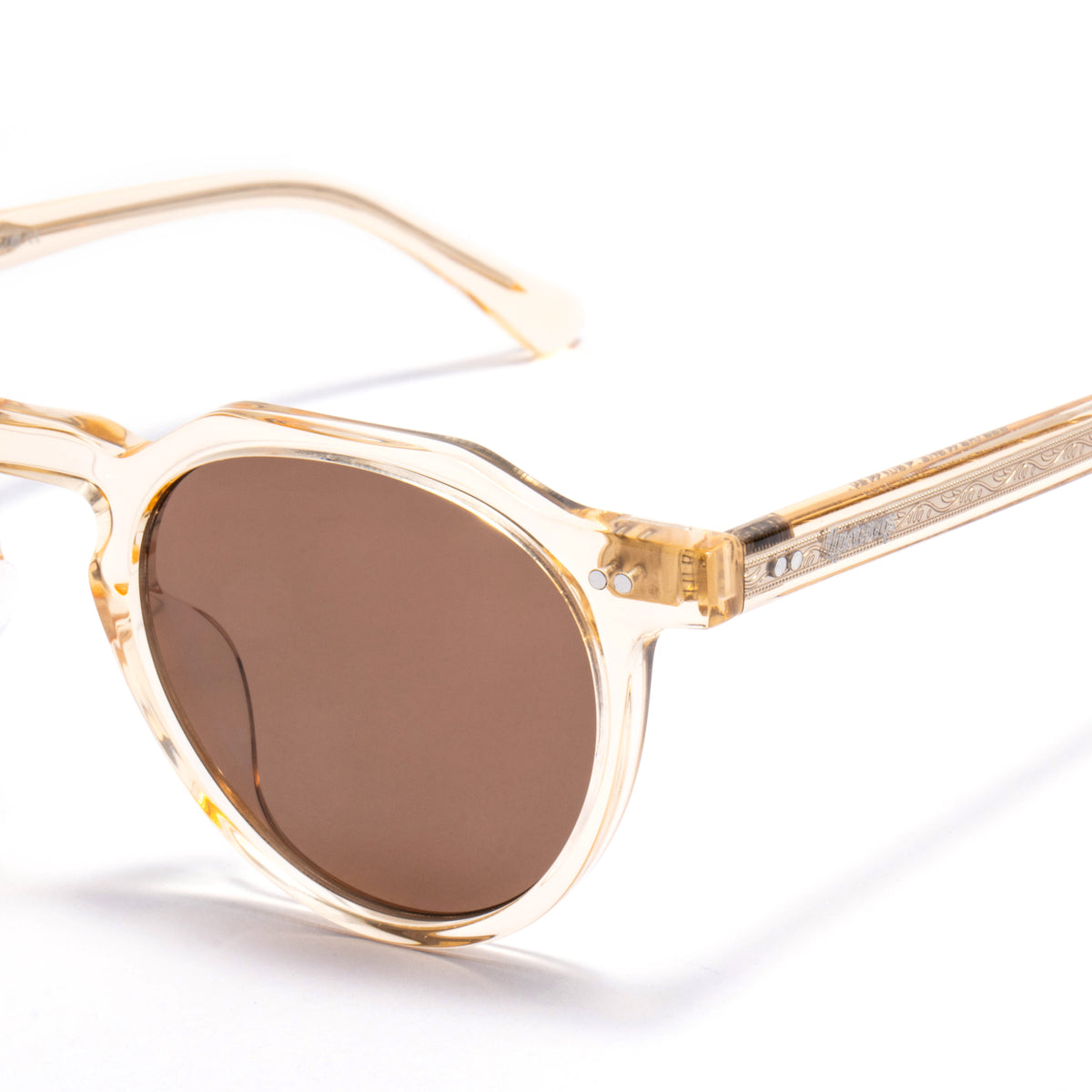 MIZAR 01 sunglasses in Champagne Crystal / Brown Smoke, image 2 of 8
