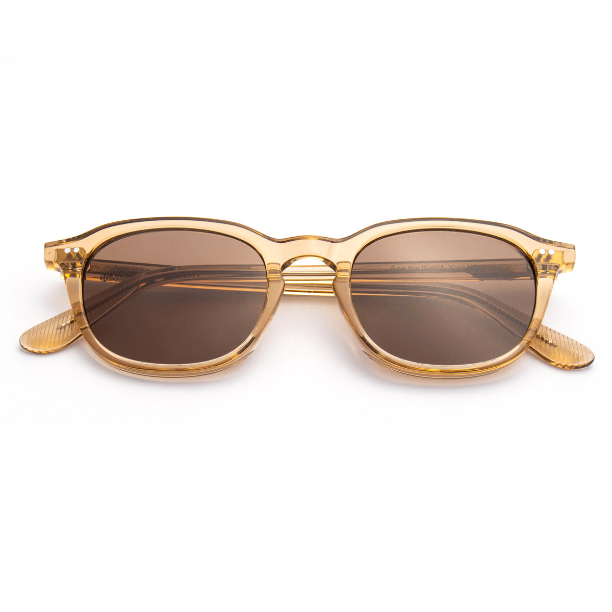 SIRIUS 01 sunglasses in Champagne Crystal / Brown Smoke, image 3 of 8