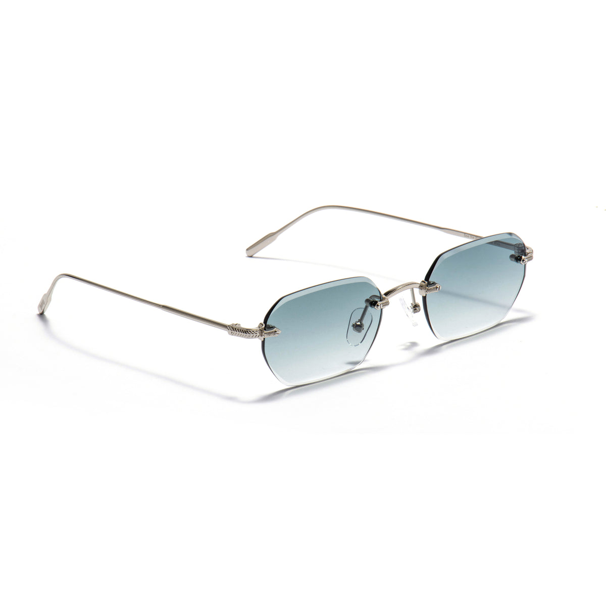 KAUS 01 sunglasses in Silver / Ice Blue Gradient, image 5 of 8
