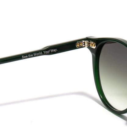 VEGA 01 sunglasses in Forest Green / Smoke Gradient, image 6 of 8