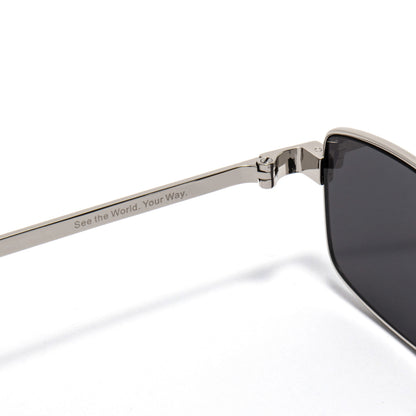 ALTAIR 01 sunglasses in Silver / Smoke, image 7 of 8