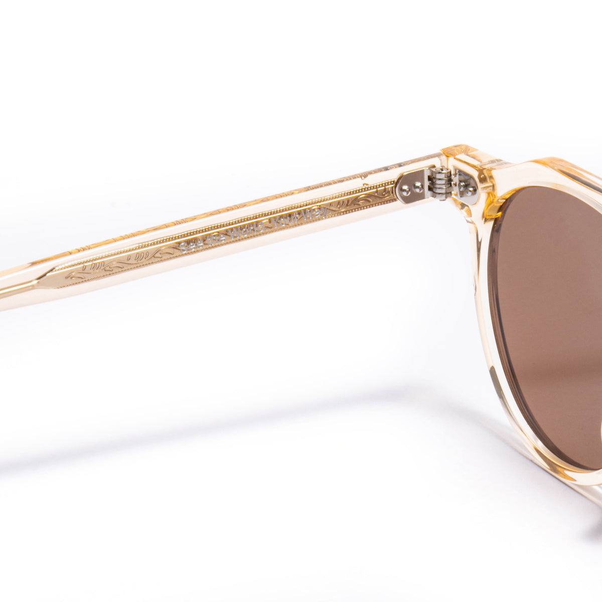MIZAR 01 sunglasses in Champagne Crystal / Brown Smoke, image 8 of 8