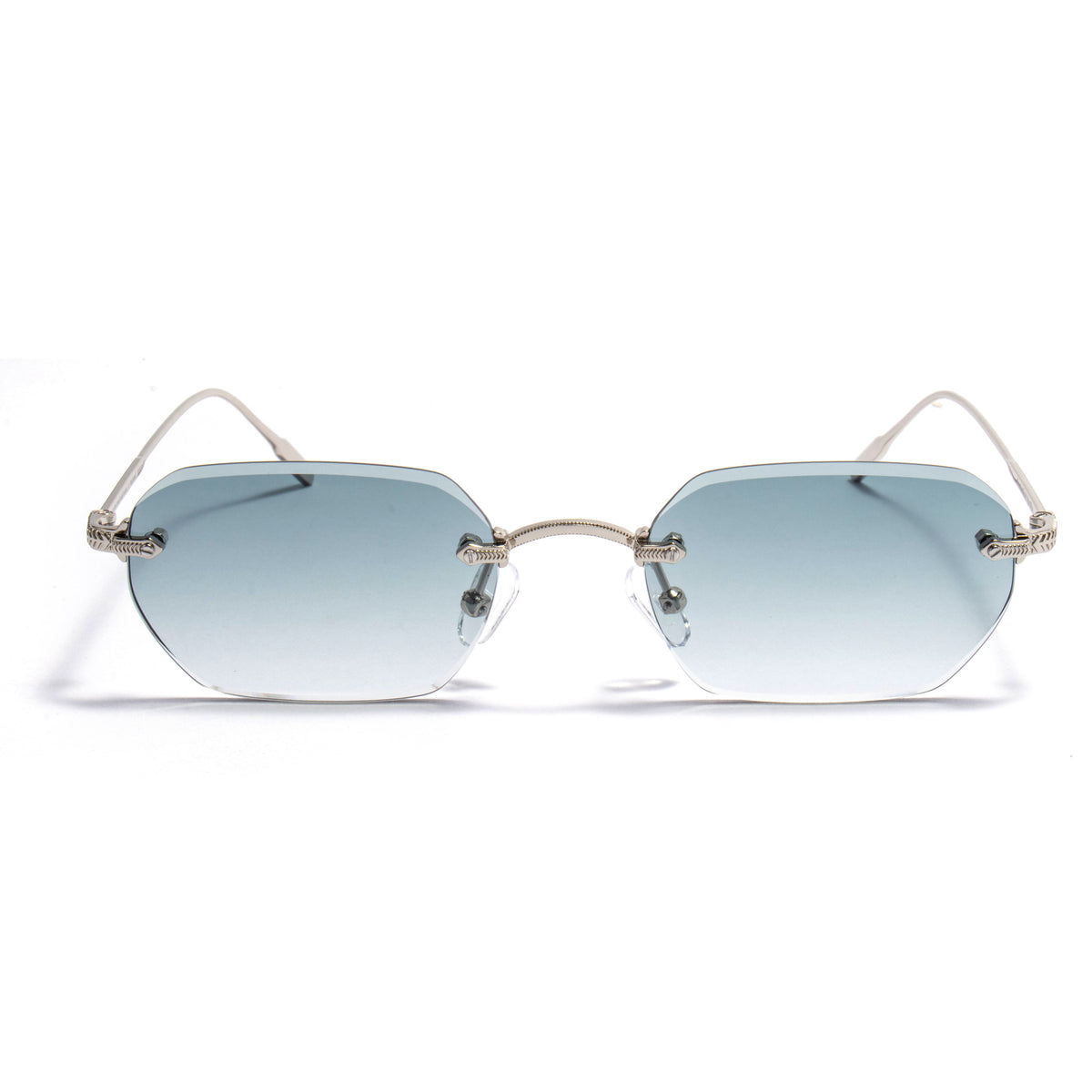 KAUS 01 sunglasses in Silver / Ice Blue Gradient, image 1 of 8