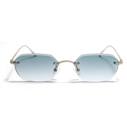 KAUS 01 sunglasses in Silver / Ice Blue Gradient, image 1 of 8