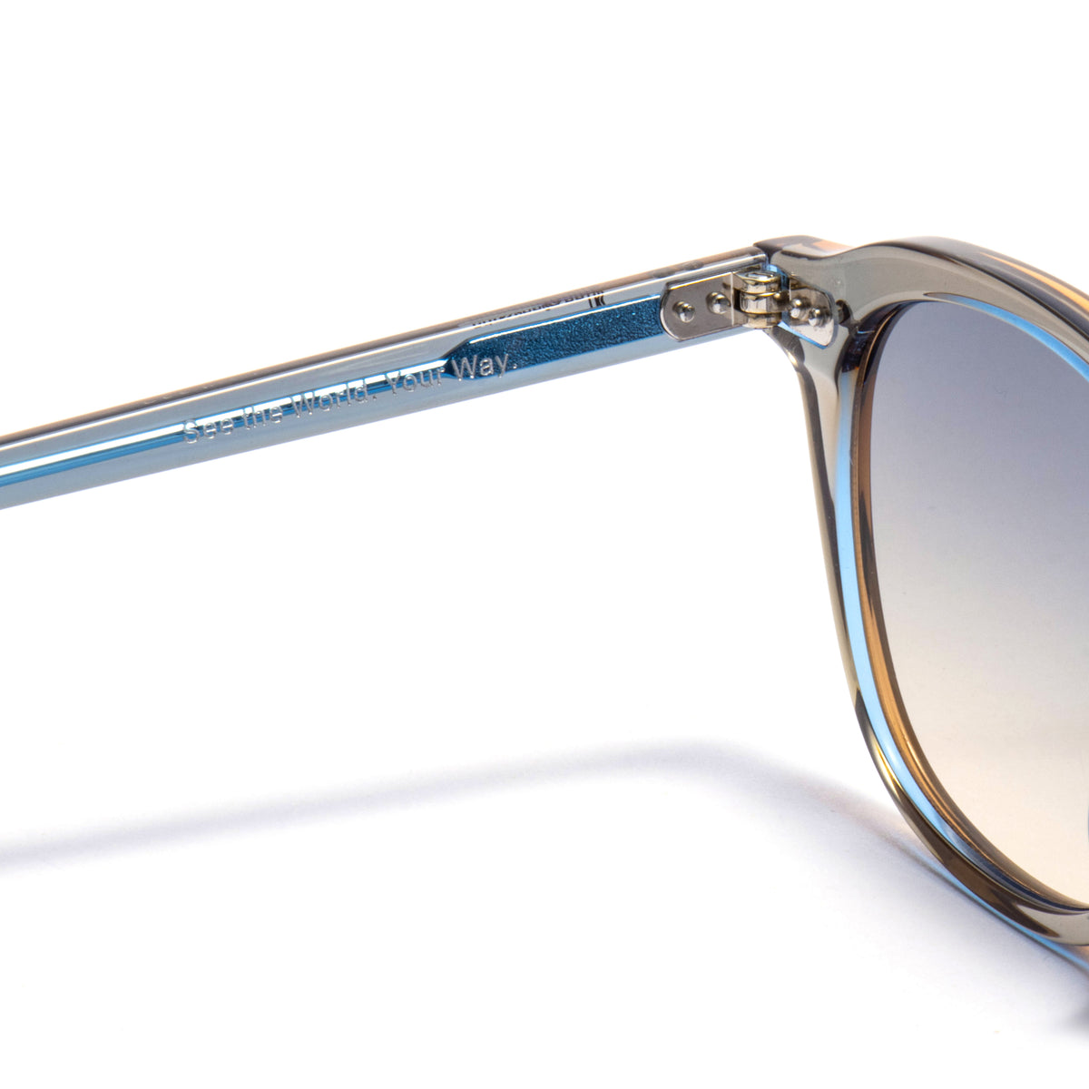 SIRIUS 01 sunglasses in Champagne Crystal / Brown Smoke, image 4 of 8