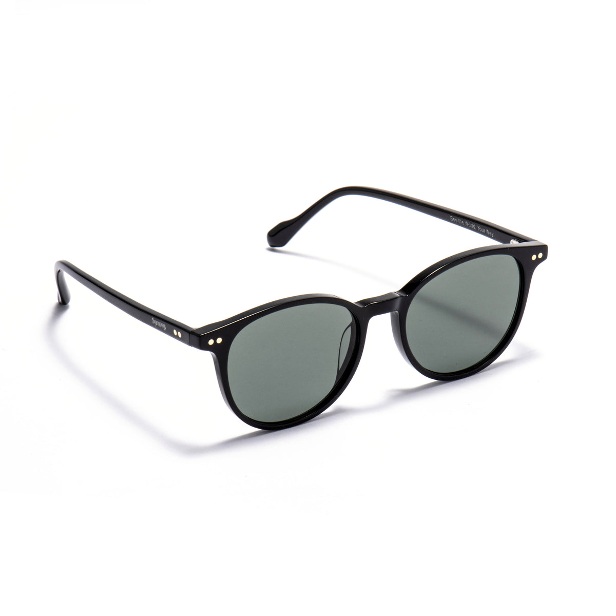 ALQAID 01 sunglasses in Black / Green Smoke, image 2 of 8