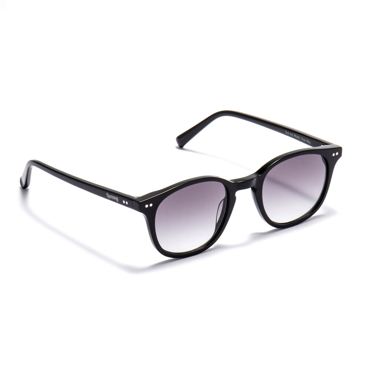 MIRZAM 01 sunglasses in Black / Smoke Gradient, image 2 of 8