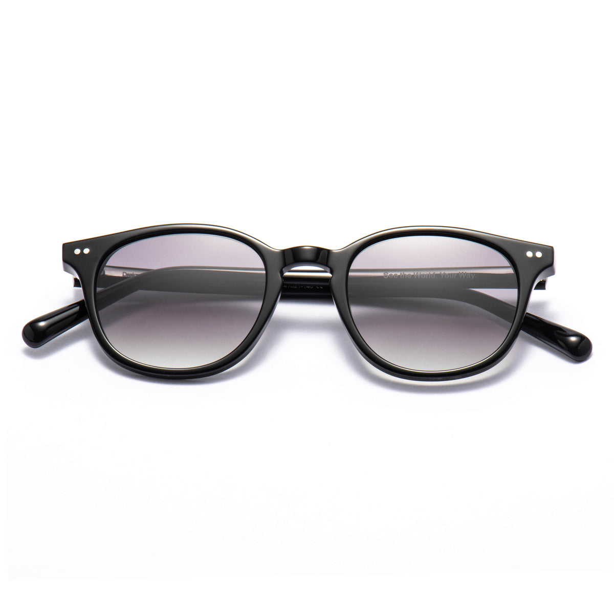 MIRZAM 01 sunglasses in Black / Smoke Gradient, image 4 of 8