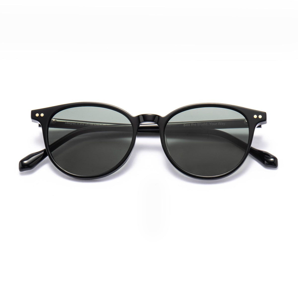 ALQAID 01 sunglasses in Black / Green Smoke, image 4 of 8