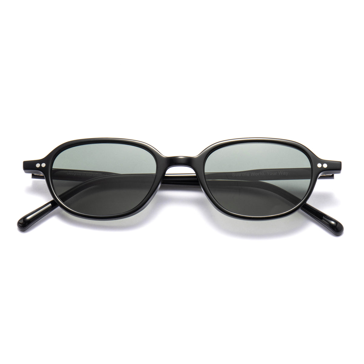 ALNAIR 01 sunglasses in Black / Green Smoke, image 4 of 8