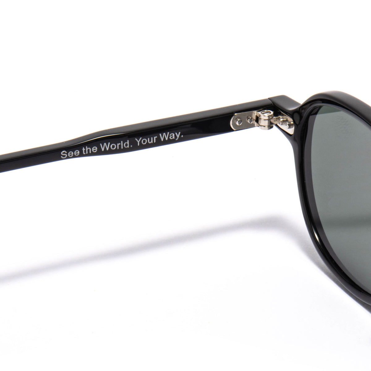 ALNAIR 01 sunglasses in Black / Green Smoke, image 6 of 8