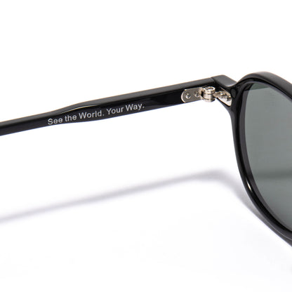 ALNAIR 01 sunglasses in Black / Green Smoke, image 6 of 8
