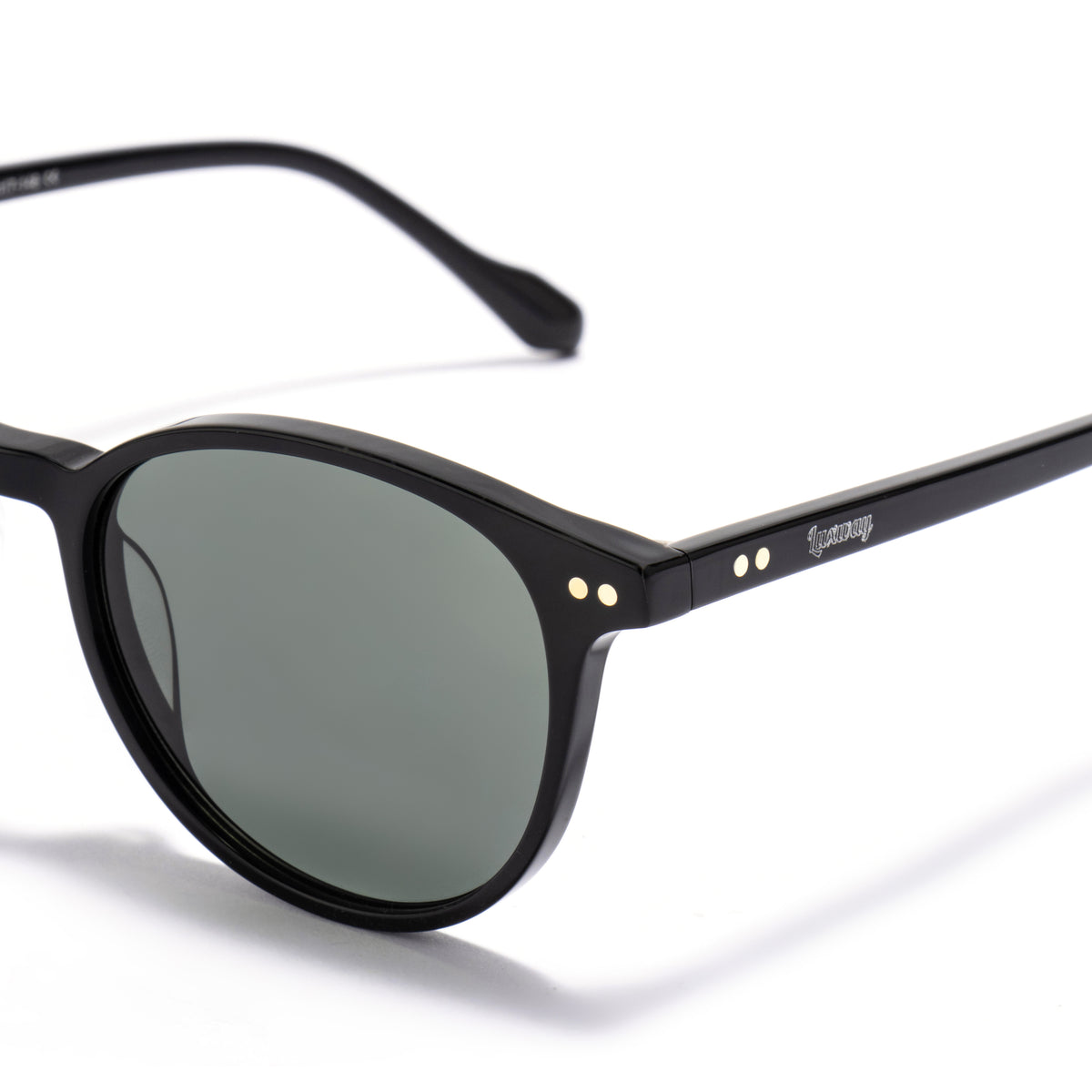 ALQAID 01 sunglasses in Black / Green Smoke, image 5 of 8