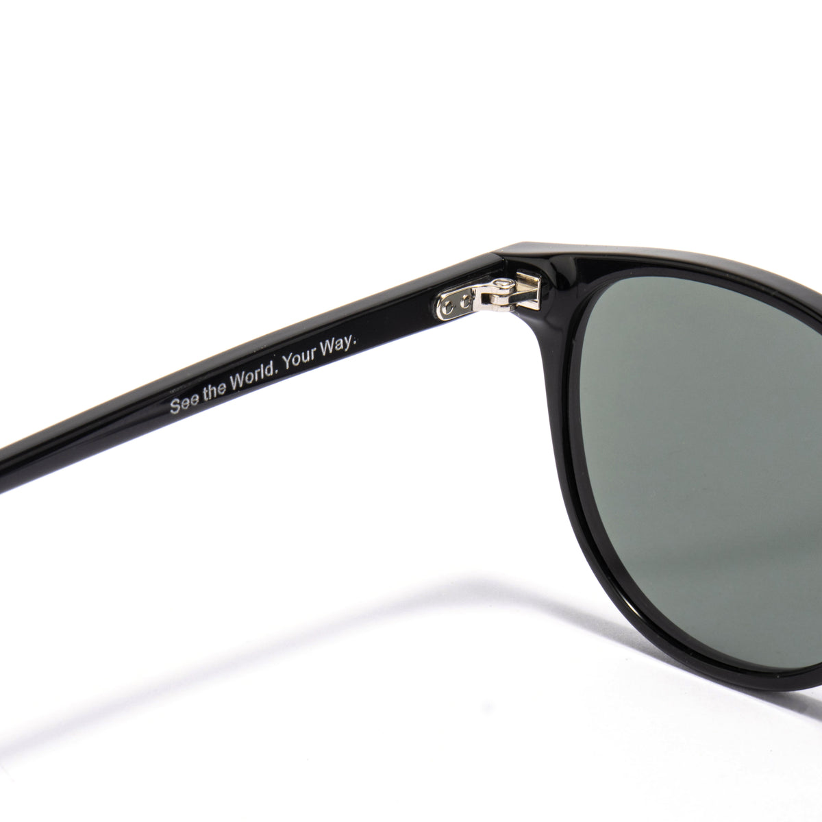 ALQAID 01 sunglasses in Black / Green Smoke, image 6 of 8